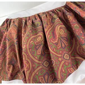 Ralph Lauren Brianna Paisley Twin Size Bedskirt Dust Ruffle
